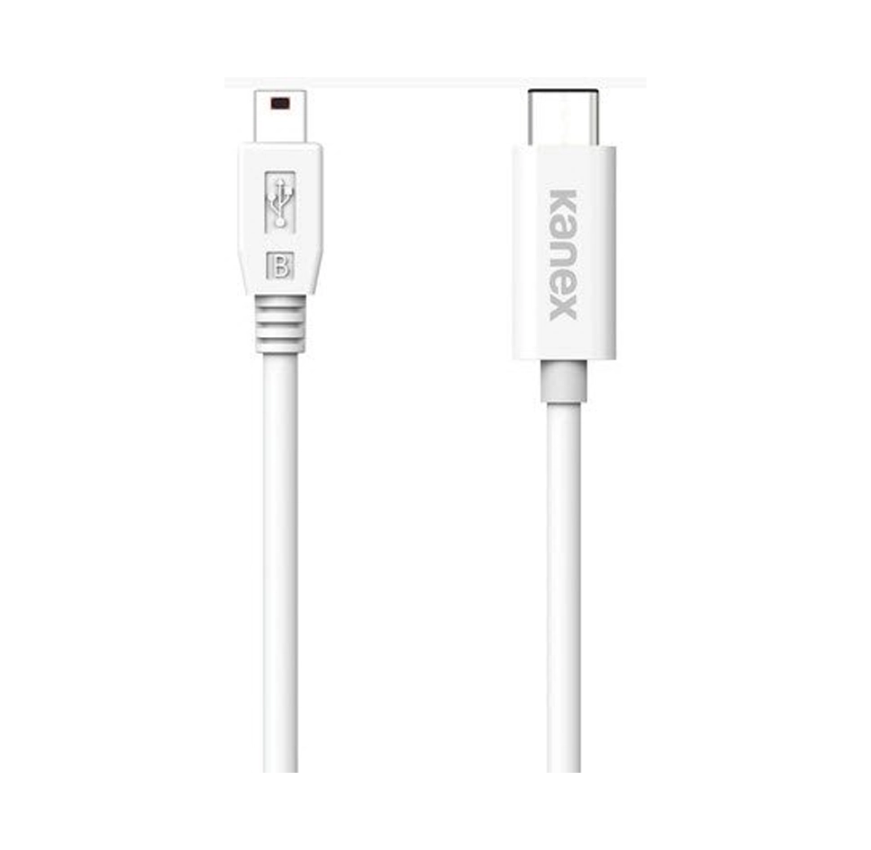 Kanex USB-C to Mini-B USB 2.0 Adapter - 4ft, White 2 Kanex USB-C to Mini-B USB 2.0 Adapter - 4ft, White - Image 2