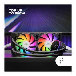 Alternative view of Mars Gaming ML-LCD240 AIO Liquid Cooler