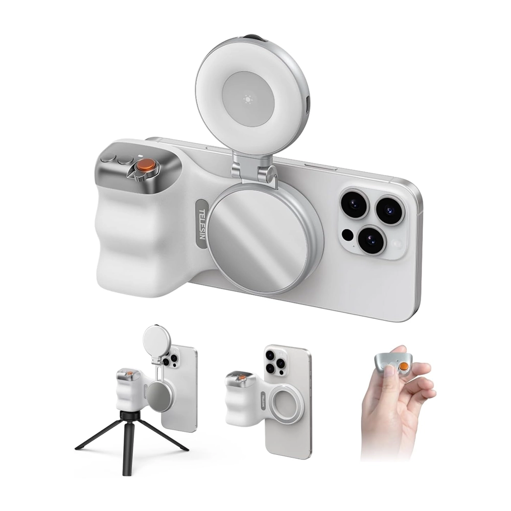 TELESIN Magnetic PhoneCam with Selfie Light Bundle 1 TELESIN Magnetic PhoneCam with Selfie Light Bundle