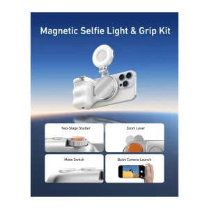 TELESIN Magnetic PhoneCam with Selfie Light Bundle TELESIN Magnetic PhoneCam with Selfie Light Bundle