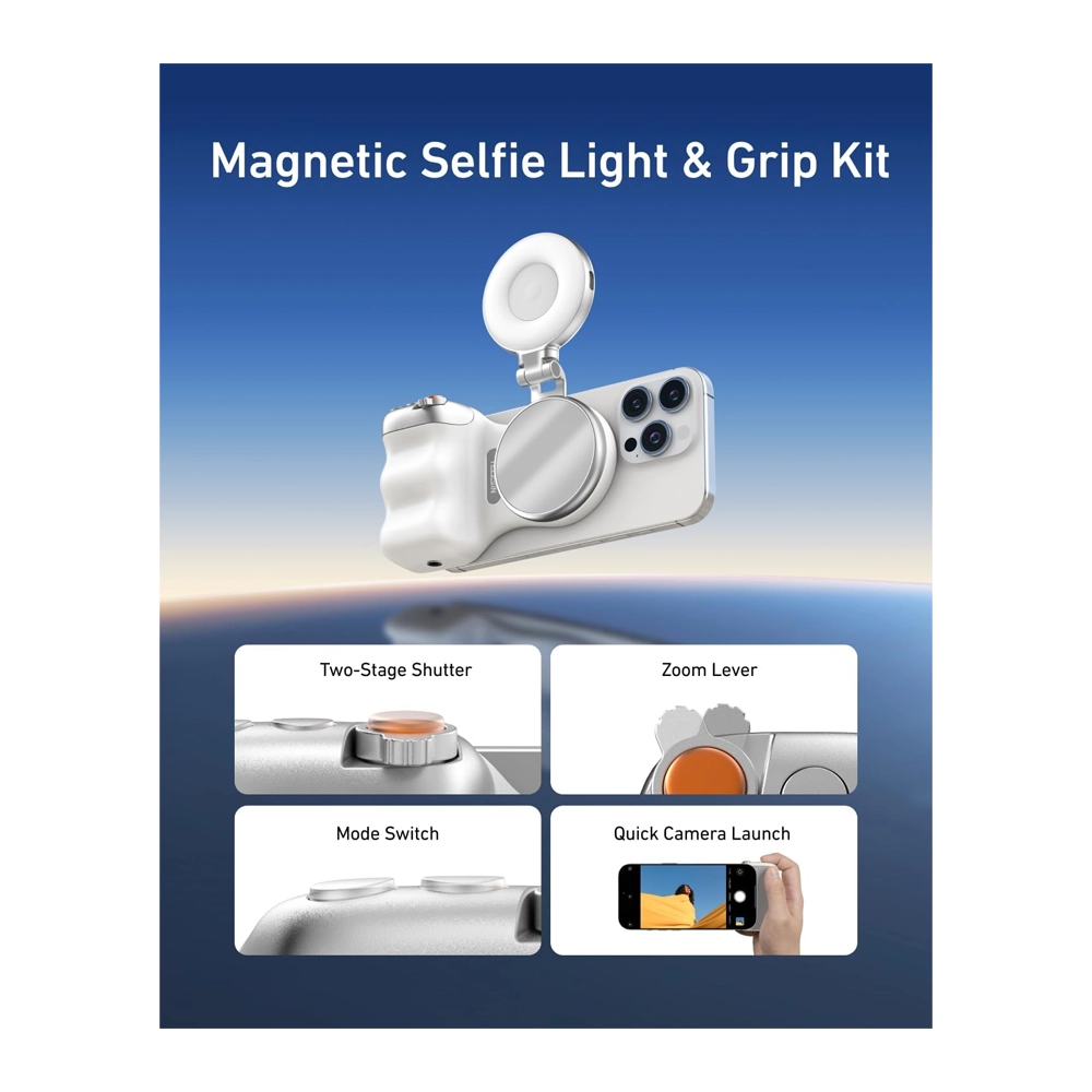 TELESIN Magnetic PhoneCam with Selfie Light Bundle 3 TELESIN Magnetic PhoneCam with Selfie Light Bundle - Image 3