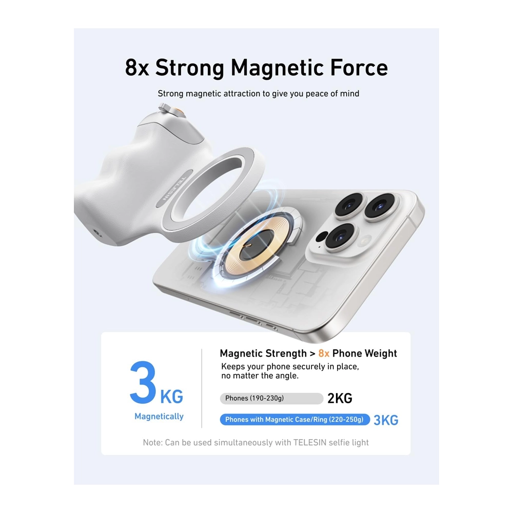 TELESIN Magnetic PhoneCam with Selfie Light Bundle 4 TELESIN Magnetic PhoneCam with Selfie Light Bundle - Image 4
