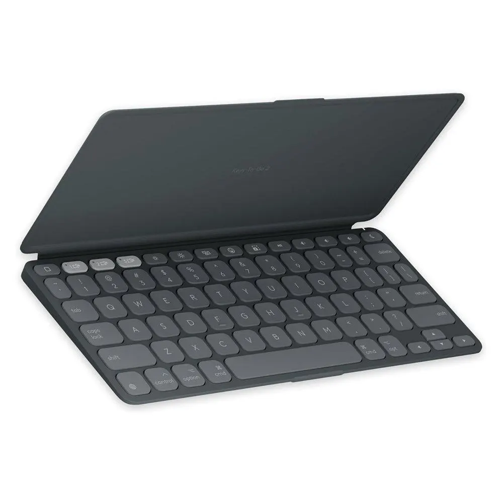 Logitech Keys To Go 2 Portable Bluetooth Wireless Keyboard For Tablet With Built In Cover Grey 2