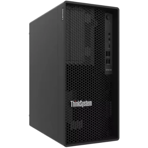 Lenovo ThinkSystem ST45 V3, AMD EPYC 4124P, 16GB DDR5, Tower Server, No Storage, No OS, Black