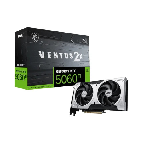 MSI Ventus GeForce RTX 5060 Ti 8GB GDDR7 OC PLUS PCI Express 5.0 x 16 ATX Graphics Card 2 MSI Ventus GeForce RTX 5060 Ti 8GB GDDR7 OC PLUS PCI Express 5.0 x 16 ATX Graphics Card - Image 2