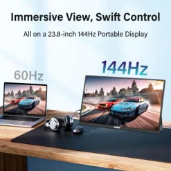 Alternative view of InnoView 23.8" Large Portable Monitor, FHD 144HZ