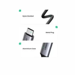 Alternative view of UGREEN USB C to DisplayPort 1.4 Cable 8K@60Hz 4K@240Hz 6.6FT