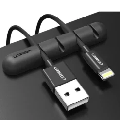 UGREEN Cable Organizer Black 7 Slot Cable Management Clips