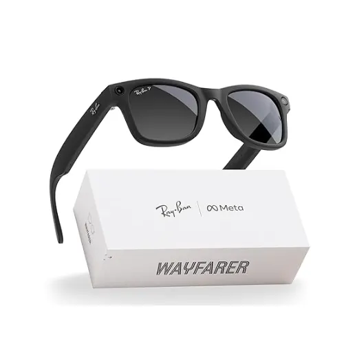 Ray-Ban Meta Gen2 Wayfarer Smart AI Glasses – 12MP Camera, 3K Video, Extended Battery, Shiny Black. 1 Ray-Ban Meta Gen2 Wayfarer Smart AI Glasses – 12MP Camera, 3K Video, Extended Battery, Shiny Black.