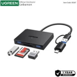 Alternative view of Benfei 4‑in‑1 Memory Card Reader – USB Multi Card Adapter