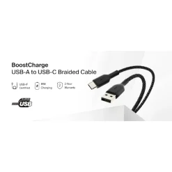 Belkin Boost Charge Usb-A To Usb-C Cable 1M Black