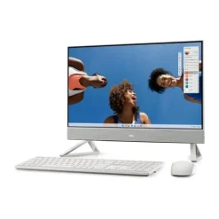 Alternative view of Dell All-in-One 24 (DEC24250-7482WHT-PUS) | Intel Core 7 150U, 16GB DDR4 RAM, 512GB SSD, 24″ FHD Touchscreen, Intel Graphics, Windows 11 Home