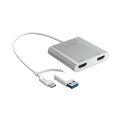 Alternative view of j5create USB‑C & USB to Dual HDMI Adapter – Dual Monitor 4K
