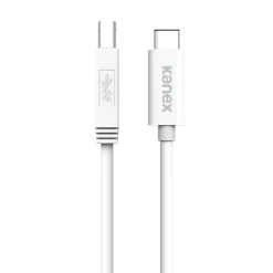 Kanex USB‑C to USB‑B 3.0 Cable 1.2m | High-Speed Data Transfer, Durable, White