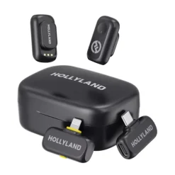 Hollyland Lark A1 Wireless Microphone Combo USB‑C – Dual Clip-On Mic System