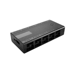 Alternative view of Mars Gaming MFHUB Control Hub | 10x PWM Fan Control + 10x ARGB Support, Remote Control, Fan Speed Management