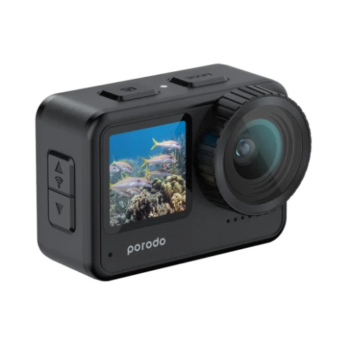 Porodo Go Act 4K Dual Display Action Camera – Waterproof UHD Camera 2 Porodo Go Act 4K Dual Display Action Camera – Waterproof UHD Camera - Image 2