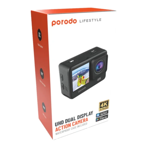 Porodo Go Act 4K Dual Display Action Camera – Waterproof UHD Camera 3 Porodo Go Act 4K Dual Display Action Camera – Waterproof UHD Camera - Image 3