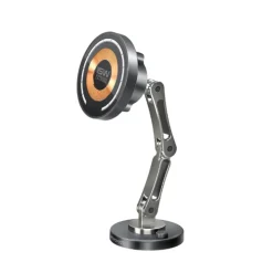 Promate REVOMOUNT‑15W MagSafe Wireless Charging Mount – 360° Rotating 15W Fast Charger
