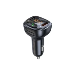 Promate SMARTUNE‑4 FM Transmitter – Bluetooth Car Kit with QC3.0 Fast Charging