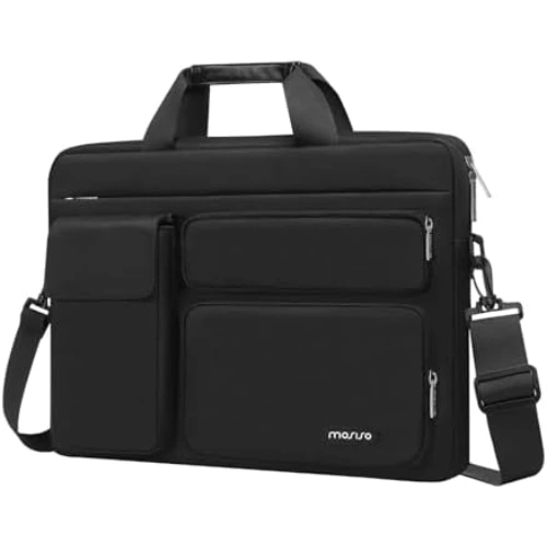 Mosiso 15 Inch Laptop Shoulder Bag – Polyester Protective Case Black 1 Mosiso 15 Inch Laptop Shoulder Bag – Polyester Protective Case Black