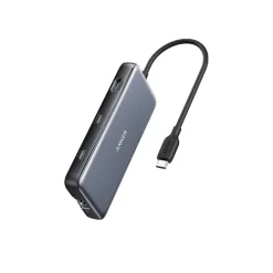 Alternative view of Anker 555 USB-C Hub (8-in-1) – 100W PD, 4K HDMI