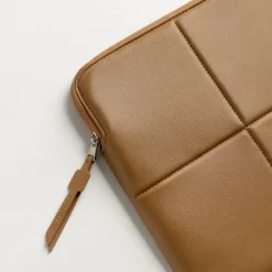 Alternative view of Comfyable Slim Laptop Sleeve 14″ | Premium PU Leather Case, Ultra-Slim Protective Cover, Brown