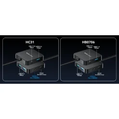 Alternative view of Acasis 6-in-1 USB-C Hub 4K HDMI Adapter