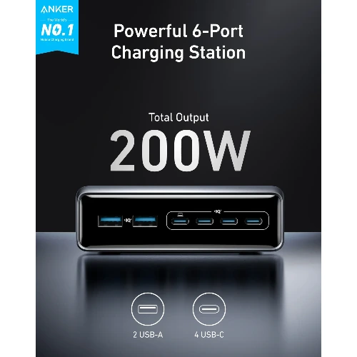 Anker Prime 200W Desktop Charger Multiport Fast Charging Station 1 Anker Prime 200W Desktop Charger Multiport Fast Charging Station