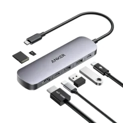 Alternative view of Anker Nano USB-C Hub 7-in-1 4K HDMI