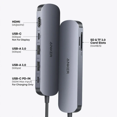 Anker Nano USB-C Hub 7-in-1 4K HDMI 3 Anker Nano USB-C Hub 7-in-1 4K HDMI - Image 3