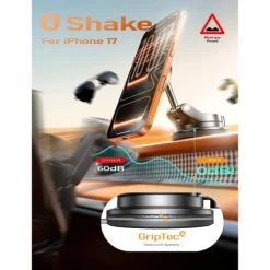 LISEN Magnetic Suction Cup Phone Mount A608 | Strong Grip Car & Desk Holder, Adjustable, Hands‑Free Design