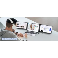 One Cable Laptop Screen Extender 15.6″ (X004Y56WUF) | Triple Portable Monitor, FHD IPS Display, USB‑C/USB‑A, Compatible with 13–17.3″ Laptops