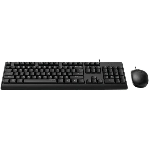Rapoo X130Pro Wired Optical Mouse & Keyboard Combo (Arabic/English, Black) 1 Rapoo X130Pro Wired Optical Mouse & Keyboard Combo (Arabic/English, Black)