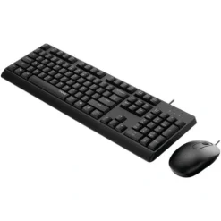 Alternative view of Rapoo X130Pro Wired Optical Mouse & Keyboard Combo (Arabic/English, Black)
