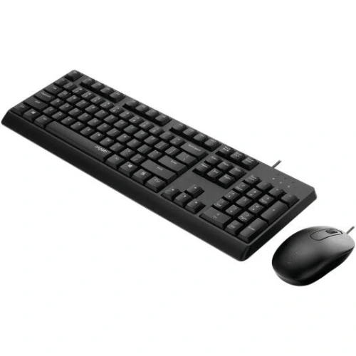 Rapoo X130Pro Wired Optical Mouse & Keyboard Combo (Arabic/English, Black) 2 Rapoo X130Pro Wired Optical Mouse & Keyboard Combo (Arabic/English, Black) - Image 2