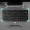 Rapoo E9050L Multi-Mode Ultra-Slim Wireless Keyboard (Arabic/English, Rechargeable, Dark) 7 13006 2