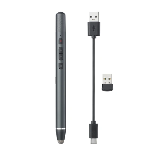 Rapoo XR200 Wireless Laser Presenter with Touchable Pen (Rechargeable, Black) 4 Rapoo XR200 Wireless Laser Presenter with Touchable Pen (Rechargeable, Black) - Image 4