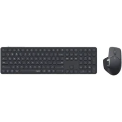 Rapoo 9560M Multi-Mode Wireless Keyboard & Optical Mouse Combo (Arabic/English, Dark Grey)