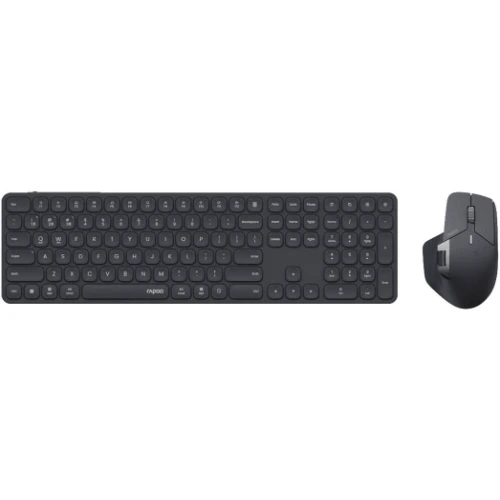 Rapoo 9560M Multi-Mode Wireless Keyboard & Optical Mouse Combo (Arabic/English, Dark Grey) 1 Rapoo 9560M Multi-Mode Wireless Keyboard & Optical Mouse Combo (Arabic/English, Dark Grey)