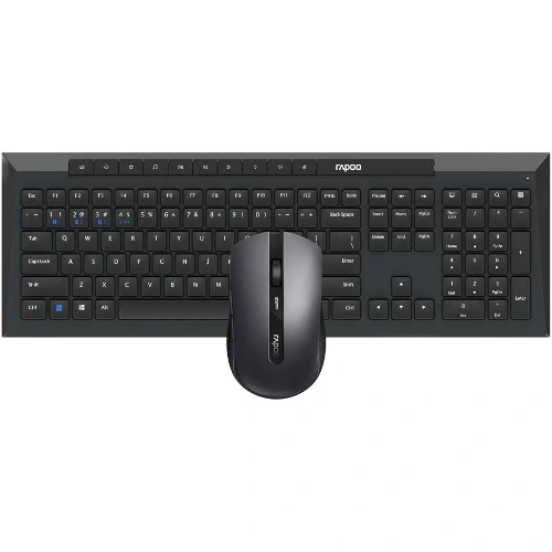 Rapoo 8210M Multi-Mode Wireless Optical Mouse & Keyboard Combo (Arabic/English, Black) 1 Rapoo 8210M Multi-Mode Wireless Optical Mouse & Keyboard Combo (Arabic/English, Black)