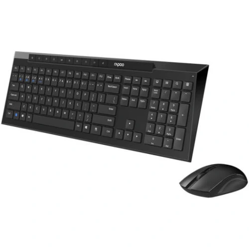 Rapoo 8210M Multi-Mode Wireless Optical Mouse & Keyboard Combo (Arabic/English, Black) 2 Rapoo 8210M Multi-Mode Wireless Optical Mouse & Keyboard Combo (Arabic/English, Black) - Image 2