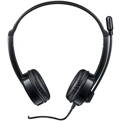 Rapoo H120 Wired Headset with ANC, Adjustable Rotation, 40mm Driver (3.5mm, Black) 1 Rapoo H120 Wired Headset