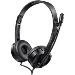 Alternative view of Rapoo H120 Wired Headset with ANC, Adjustable Rotation, 40mm Driver (3.5mm, Black)