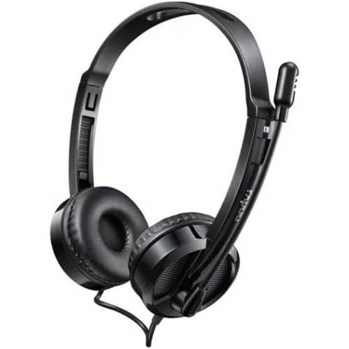 Rapoo H120 Wired Headset with ANC, Adjustable Rotation, 40mm Driver (3.5mm, Black) 2 Rapoo H120 Wired Headset with ANC, Adjustable Rotation, 40mm Driver (3.5mm, Black) - Image 2