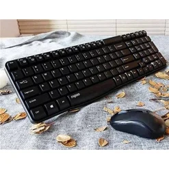 Rapoo X1800S Wireless Multimedia Keyboard & Optical Mouse Combo (Arabic/English)