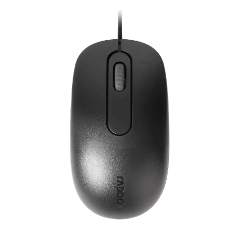 Rapoo N200 Wired Optical Mouse (1000 DPI, Ambidextrous, Black) 1 Rapoo N200 Wired Mouse