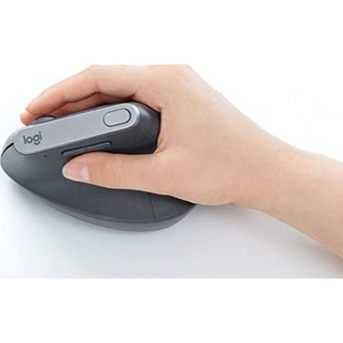Logitech MX Vertical Advanced Ergonomic Wireless Mouse (Bluetooth/USB, Rechargeable, Graphite) 2 Logitech MX Vertical Advanced Ergonomic Wireless Mouse (Bluetooth/USB, Rechargeable, Graphite) - Image 2