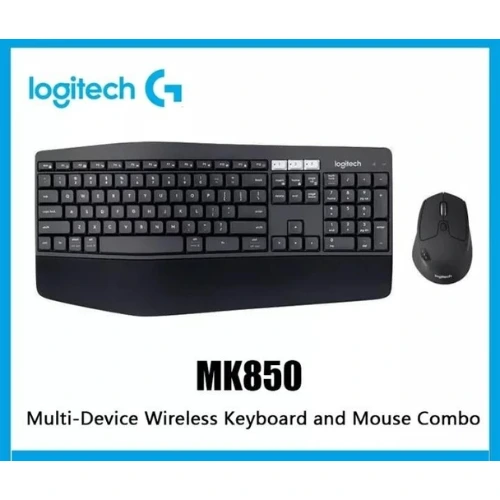Logitech MK850 Wireless/Bluetooth Keyboard & Mouse Combo (EN/AR, 8-Button Mouse) 1 Logitech MK850 Wireless/Bluetooth Keyboard & Mouse Combo (EN/AR, 8-Button Mouse)