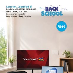 Lenovo IdeaPad 1i, Core i5-1335U, 256GB, 16GB DDR4, Mouse, Bag, Monitor